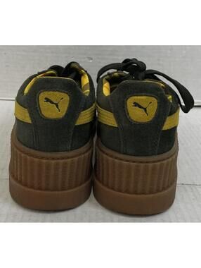 PUMA Fenty x Rihanna Cleated Creeper Green Suede Platforms W9 M7.5 CM2.5.5